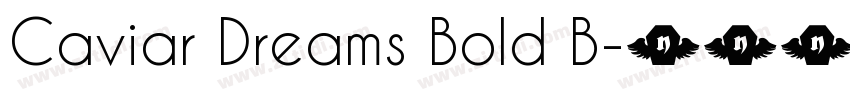 Caviar Dreams Bold B字体转换